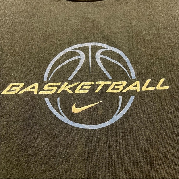 Nike center swoosh basketball long sleeve XL men’s black Y2K - Picture 2 of 4